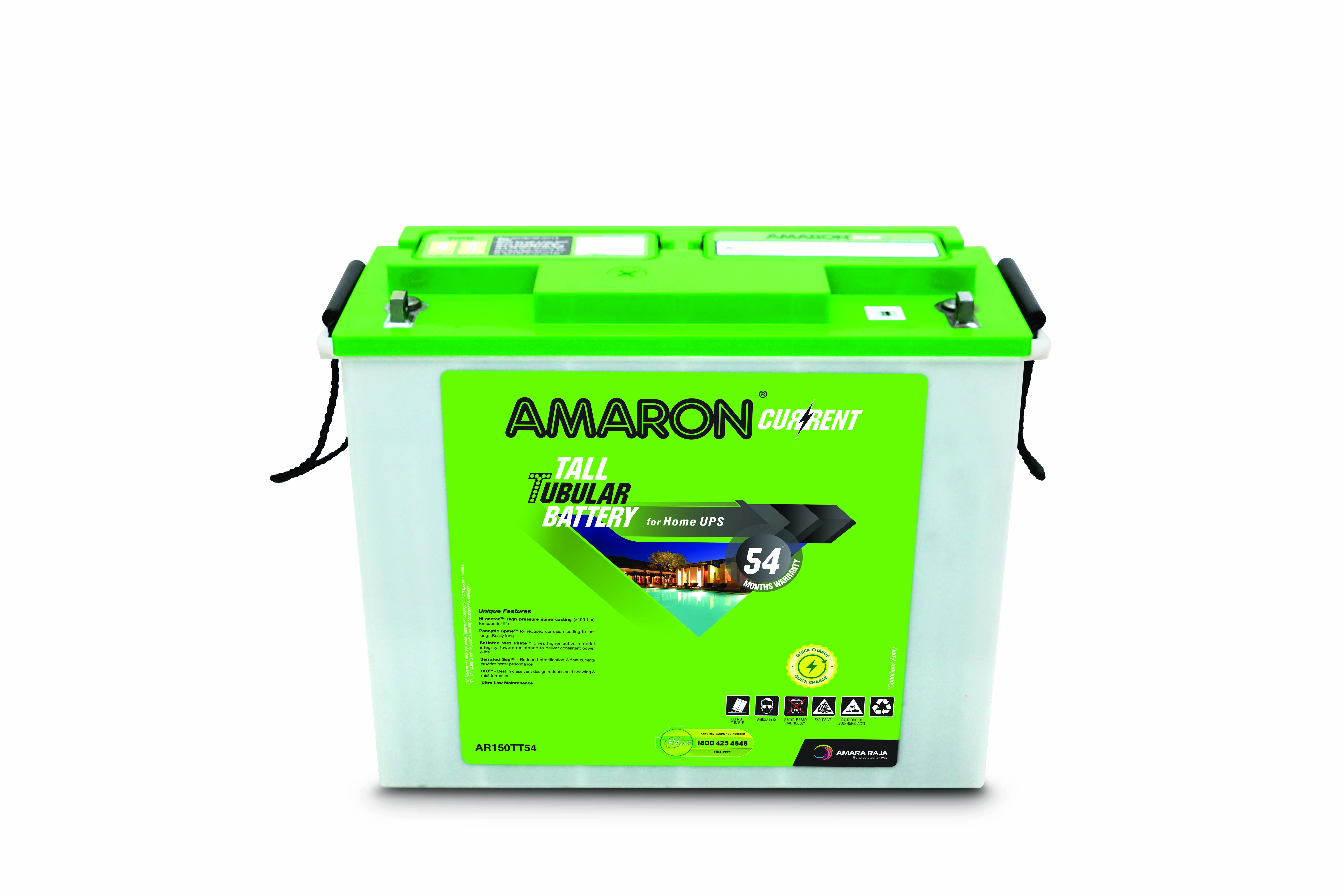 Amaron Current Short Tubular Battery - AM150TT54
